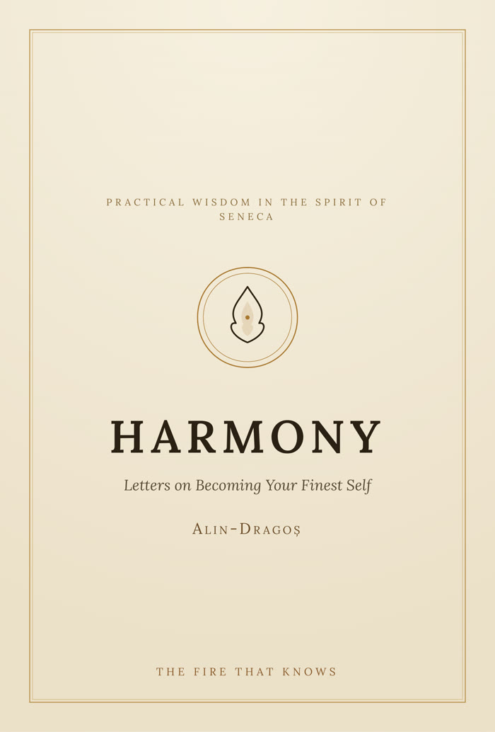 HARMONY book cover, Letters on Becoming Your Finest Self, by Alin-Dragoș